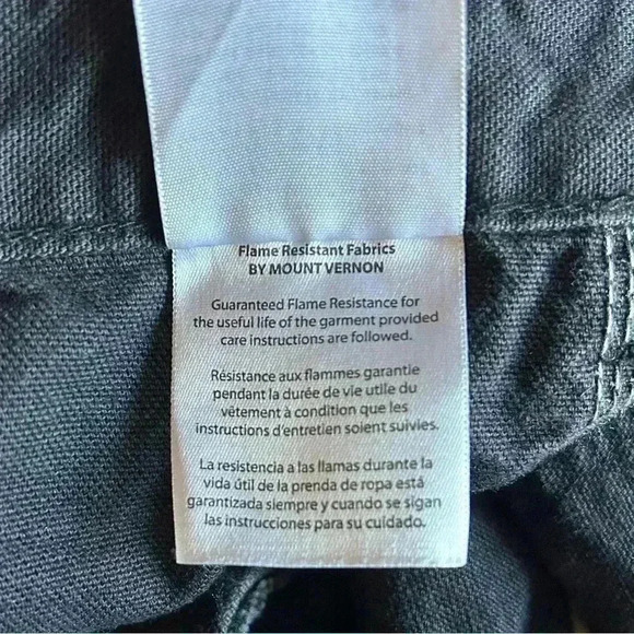 Carhartt Duck Flame Resistant 8-Pocket Utility Work Pants Black 44x30 NFPA 2112 - Picture 11 of 12